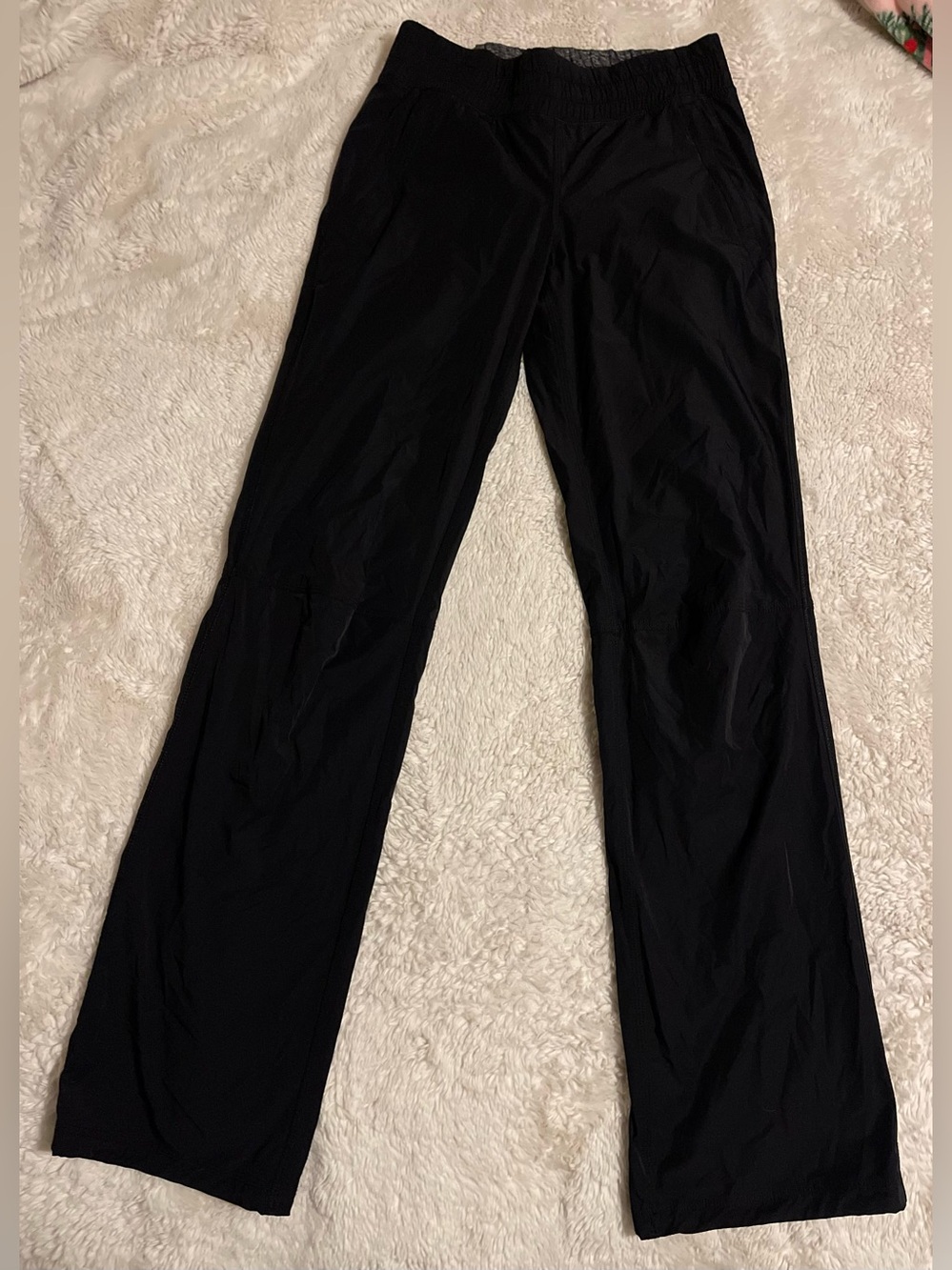 Lululemon Run Dog Runner Black Fleece Lined Leggings Pants Women's Sz 4 Hiking